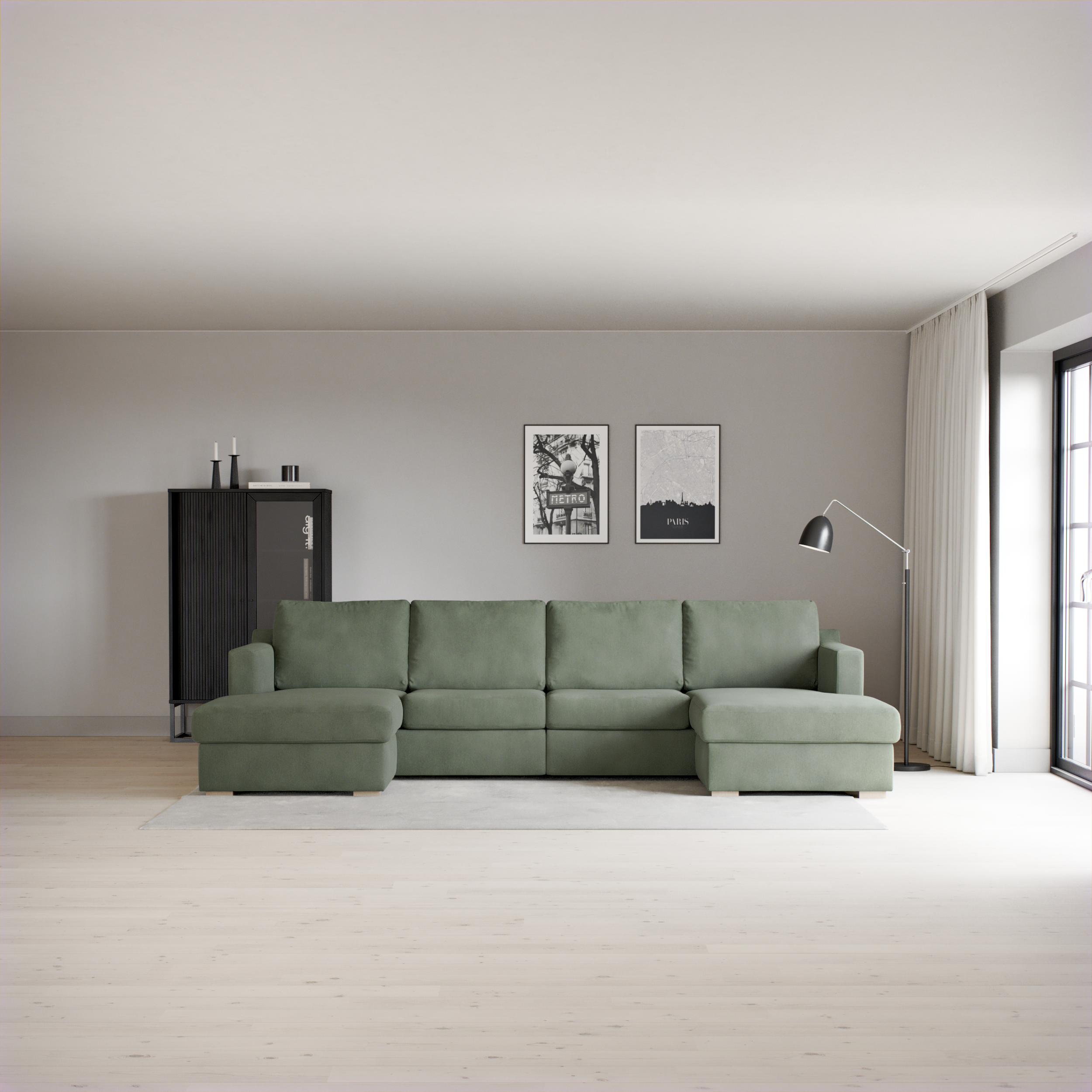 Friday - 2-sits soffa med två schäslonger - inspiration