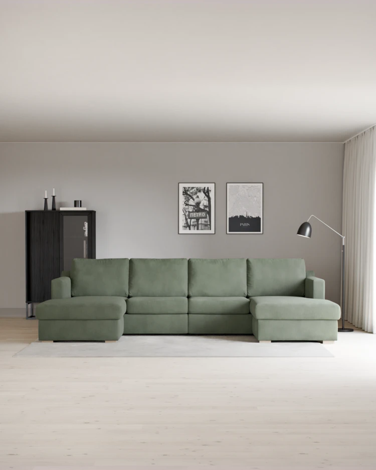 Friday - 2-sits soffa med två schäslonger - inspiration