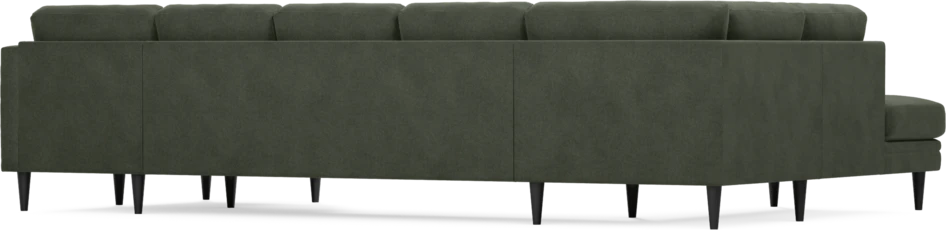 Eden - 3-sits soffa med divan vänster och schäslong höger - Grön
