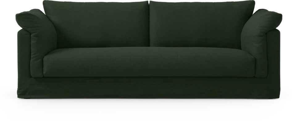 Cherrie Klädsel - Klädsel till 3-sits soffa, hel dyna - Grön