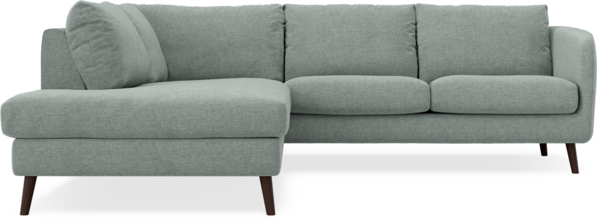 Madison - 2-sits soffa med divan vänster - Grå