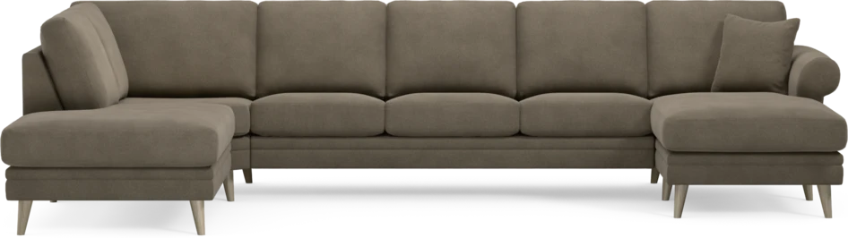 Eden - 3-sits soffa med divan vänster och schäslong höger - Beige