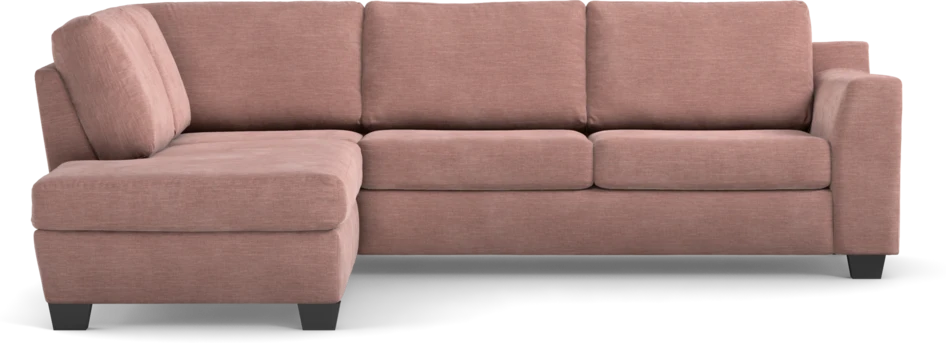 Friday - 2,5-sits soffa med divan vänster - Rosa