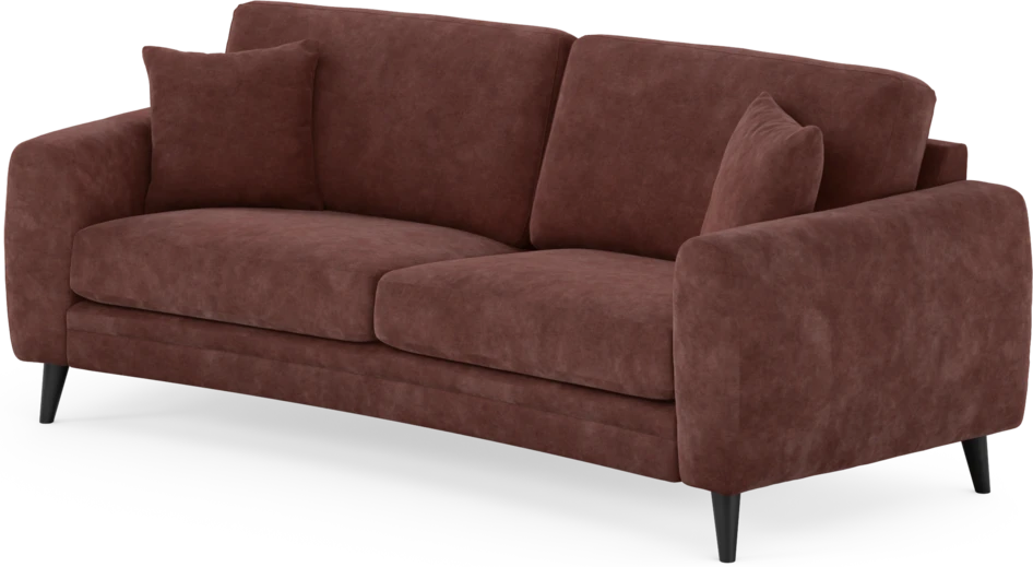 Eden - 2,5-sits soffa svängd - Röd