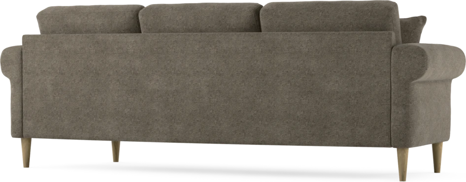 Eden - 3-sits soffa svängd - Brun