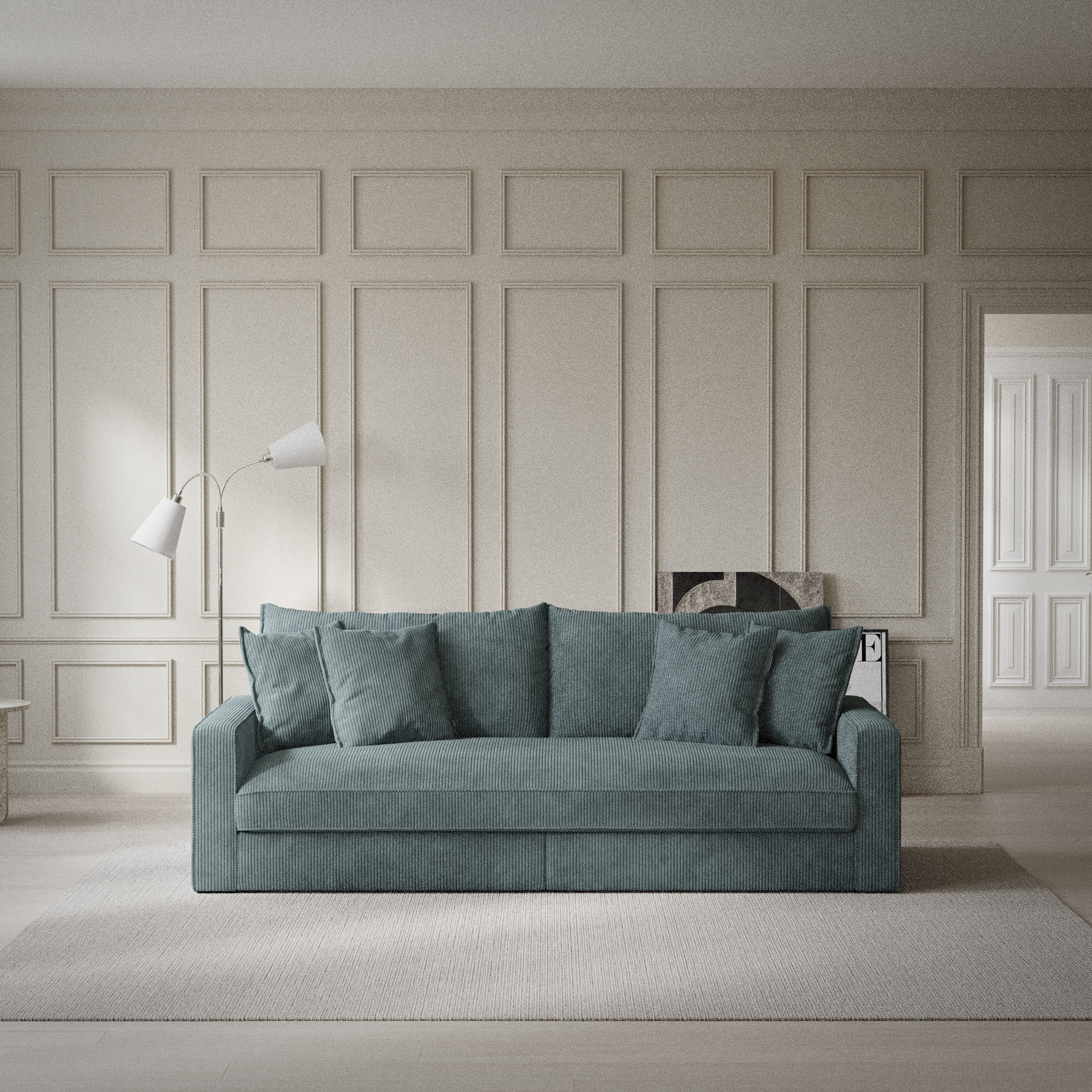Rossi - 3-sits soffa, hel dyna - inspiration