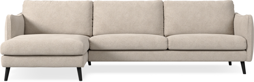 Madison Lux - 3-sits soffa med schäslong vänster - Vit