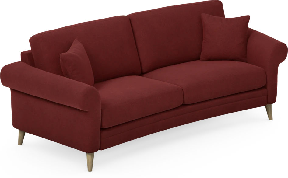 Eden - 2,5-sits soffa svängd - Röd