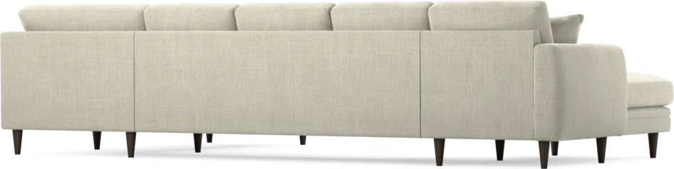 Eden - 3-sits soffa med schäslong vänster och divan höger - Beige