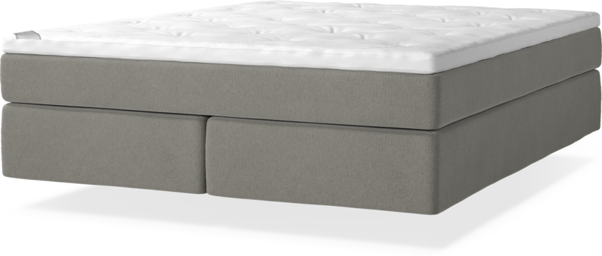 Cape Farewell - Kontinentalsäng, dubbelsäng med svävande utseende - Grå