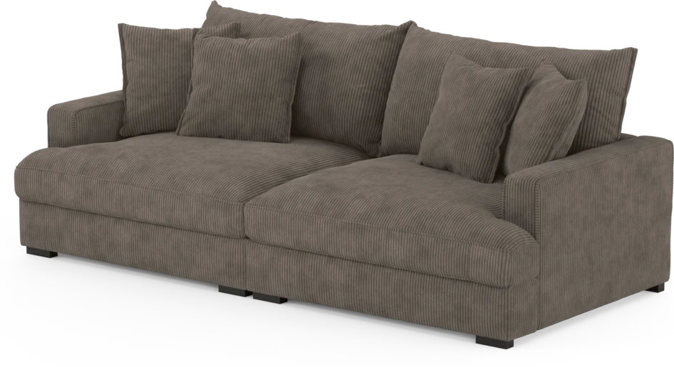 Rossi - 3-sits soffa - Brun
