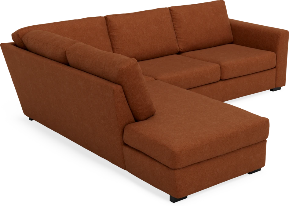 Friday - 2,5-sits soffa med divan vänster - Orange