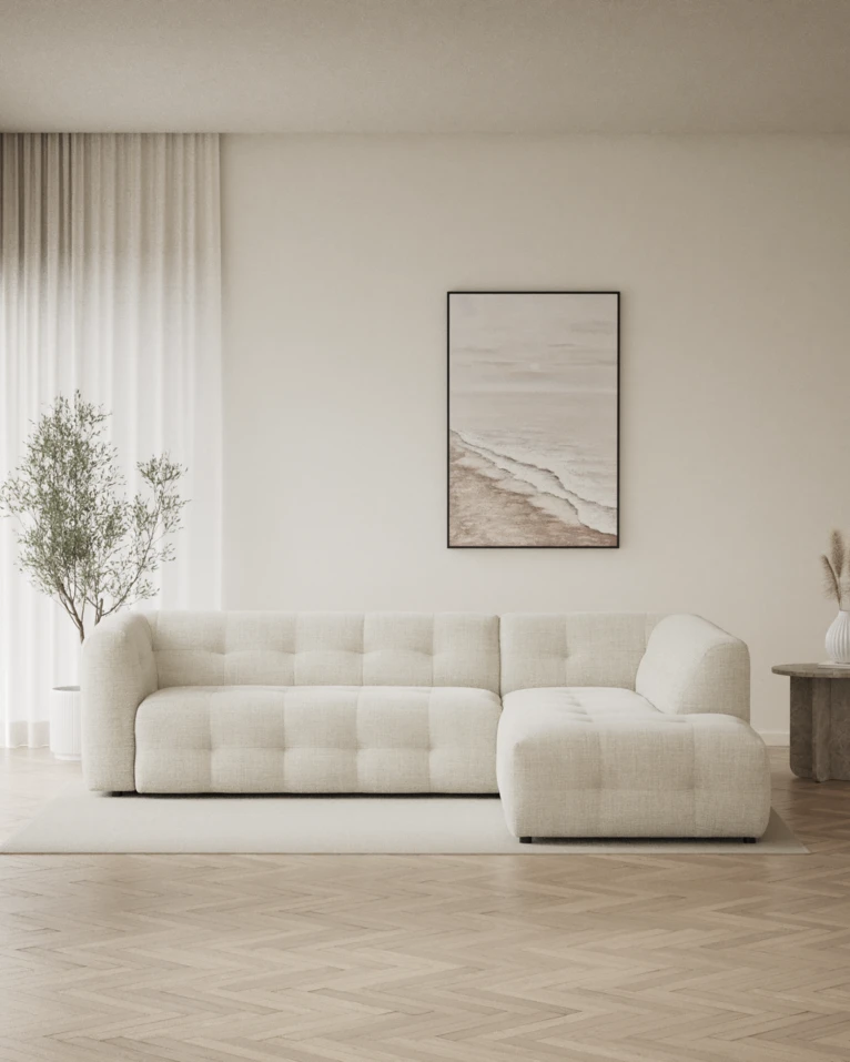 Bella, 3-sits soffa med divan höger