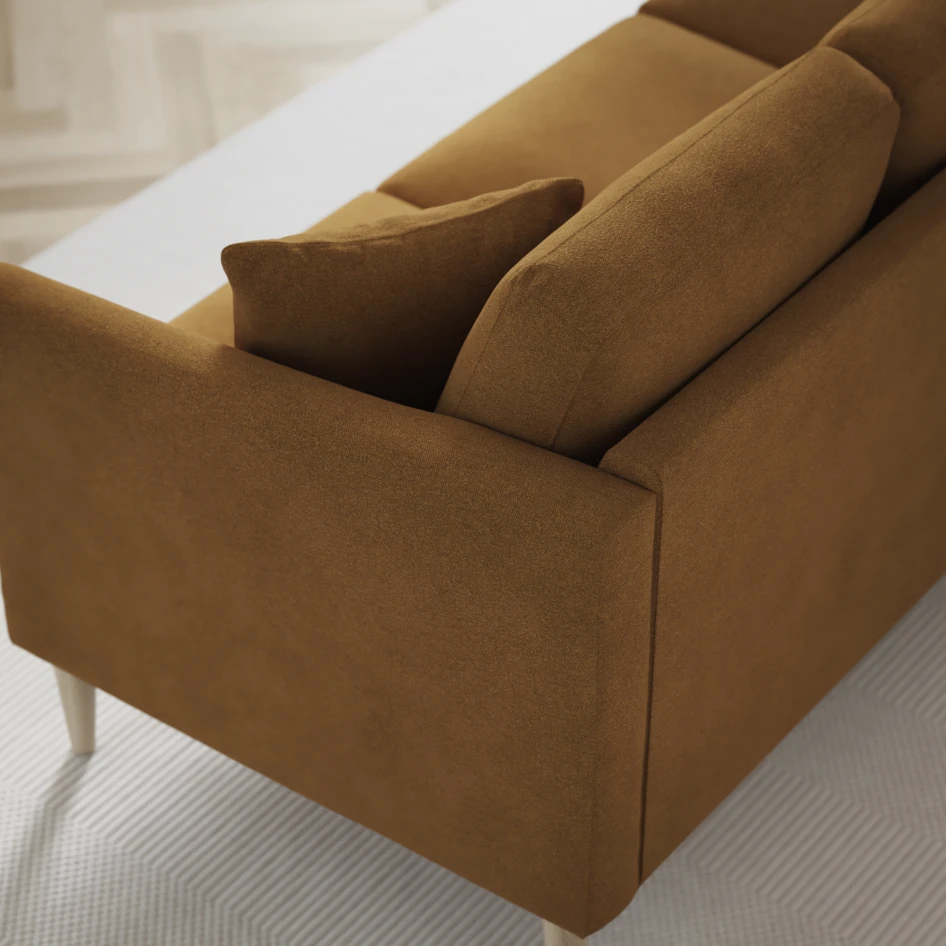 Eden - 2,5-sits soffa - Gul