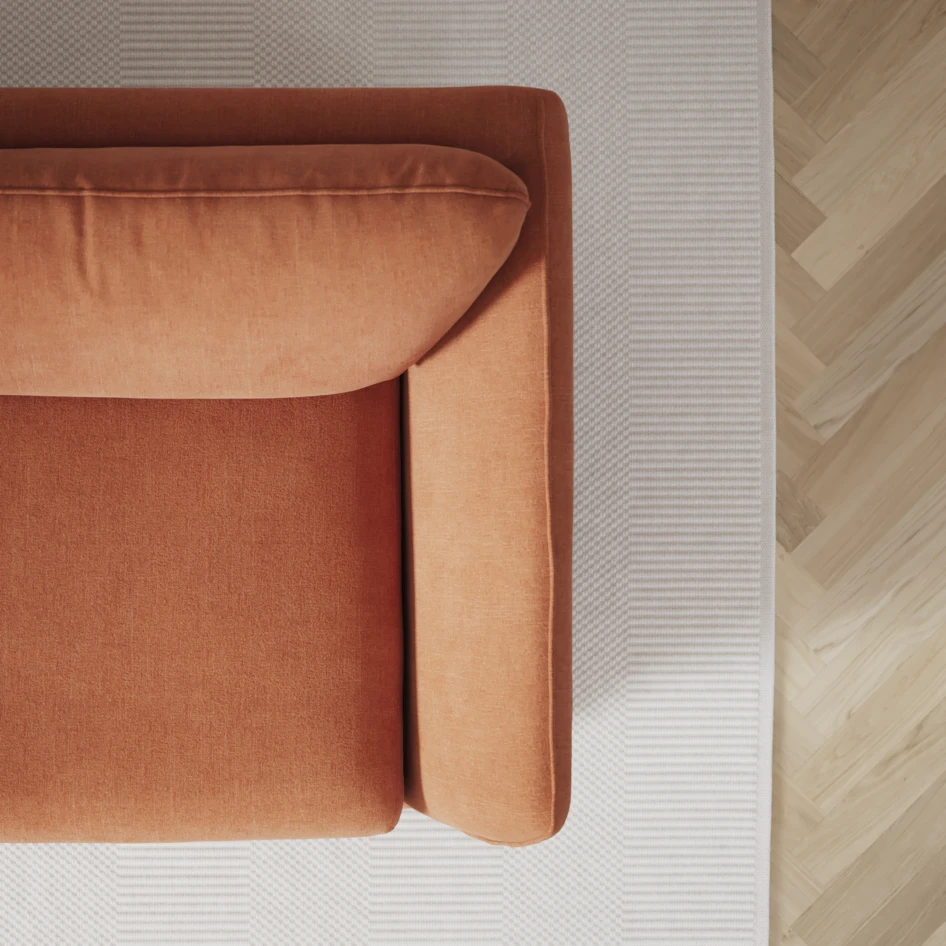 Madison Lux - Hörnsoffa 2+3-sits, hörn 1 - Orange