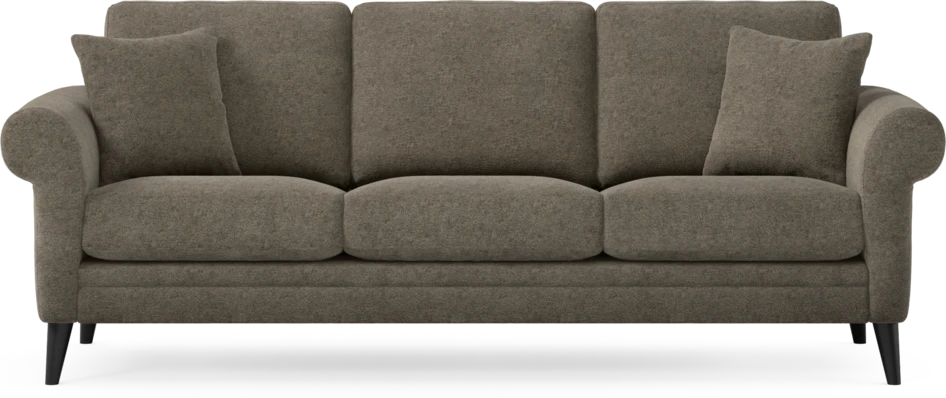 Eden - 3-sits soffa - Brun
