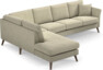 Eden - 3-sits soffa med divan - Beige
