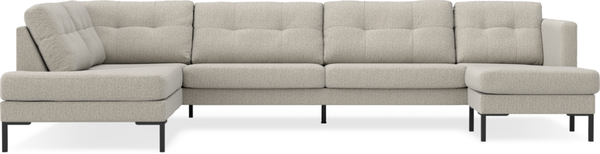 Rio - 4-sits soffa med divan vänster och schäslong höger - Beige