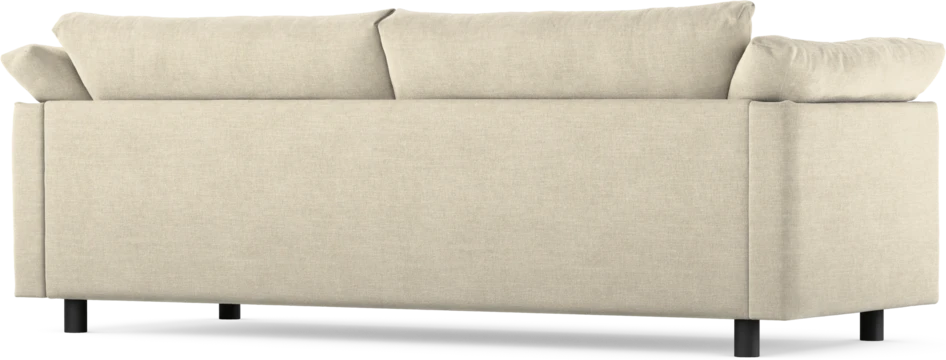 Cherrie - 3-sits soffa, hel dyna, fast klädsel - Beige