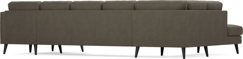 Eden - 3-sits soffa med divan vänster och schäslong höger - Brun