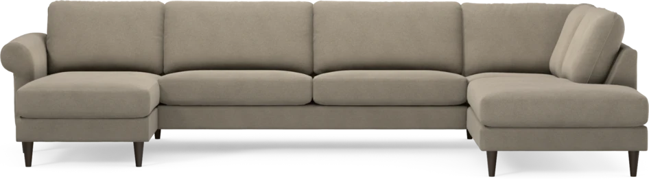 Bridge - 3-sits soffa med schäslong vänster och divan höger - Beige