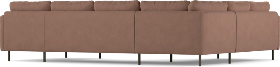 Madison Lux - Hörnsoffa med schäslong höger - Rosa
