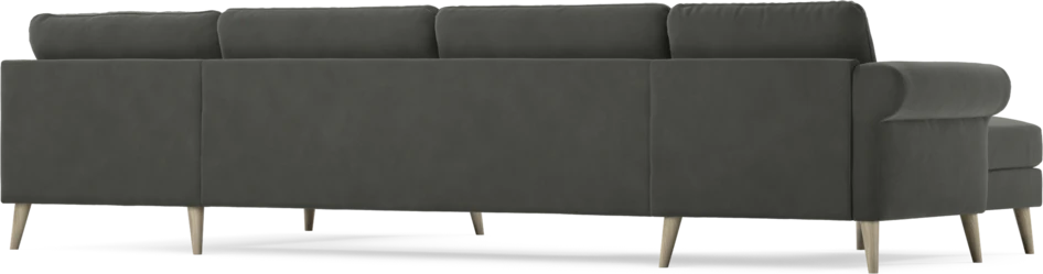 Bridge - 3-sits soffa med schäslong vänster och divan höger - Grå