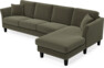 Eden - 3-sits soffa med schäslong - Brun