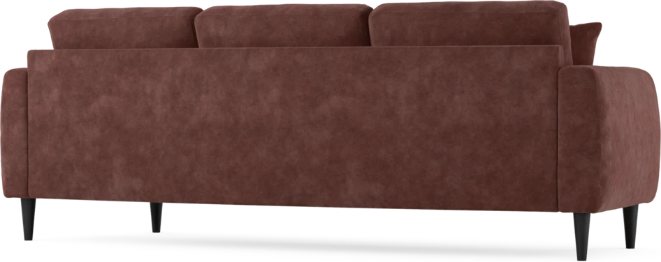 Eden - 3-sits soffa svängd - Röd