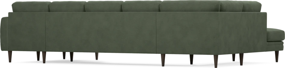 Eden - 3-sits soffa med divan vänster och schäslong höger - Grön