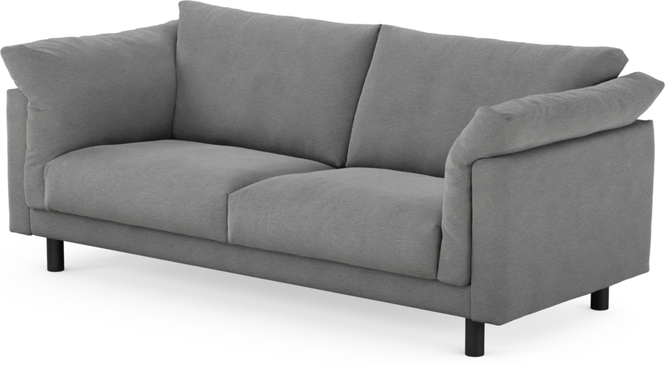 Cherrie - 2,5-sits soffa, fast klädsel - Grå