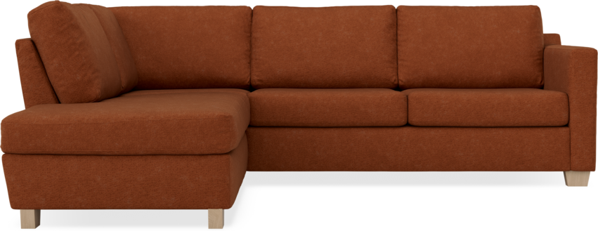 Friday - 2,5-sits soffa med divan vänster - Orange