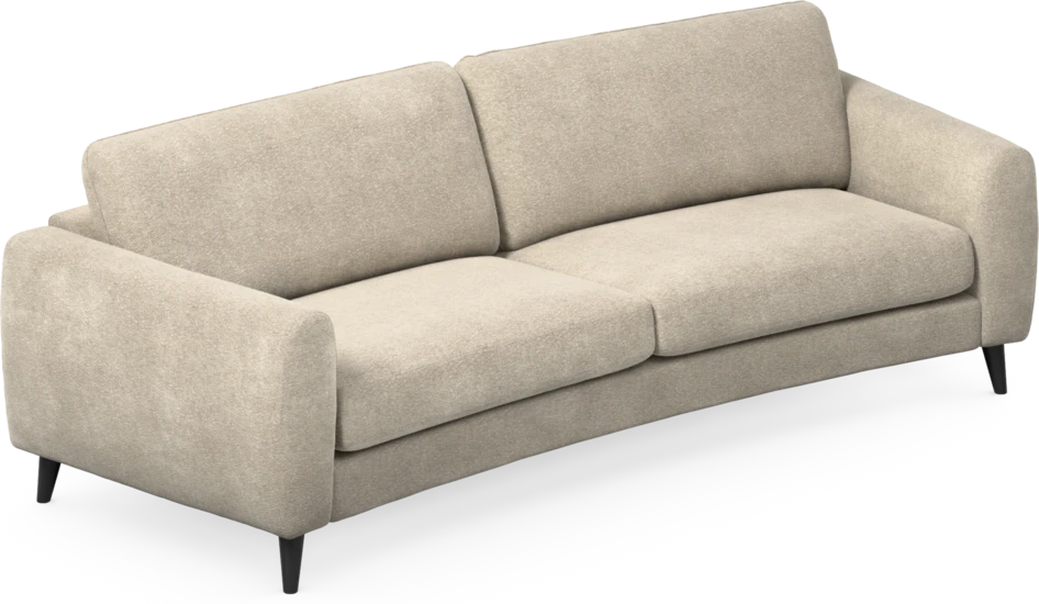Bridge - 3-sits soffa svängd - Beige