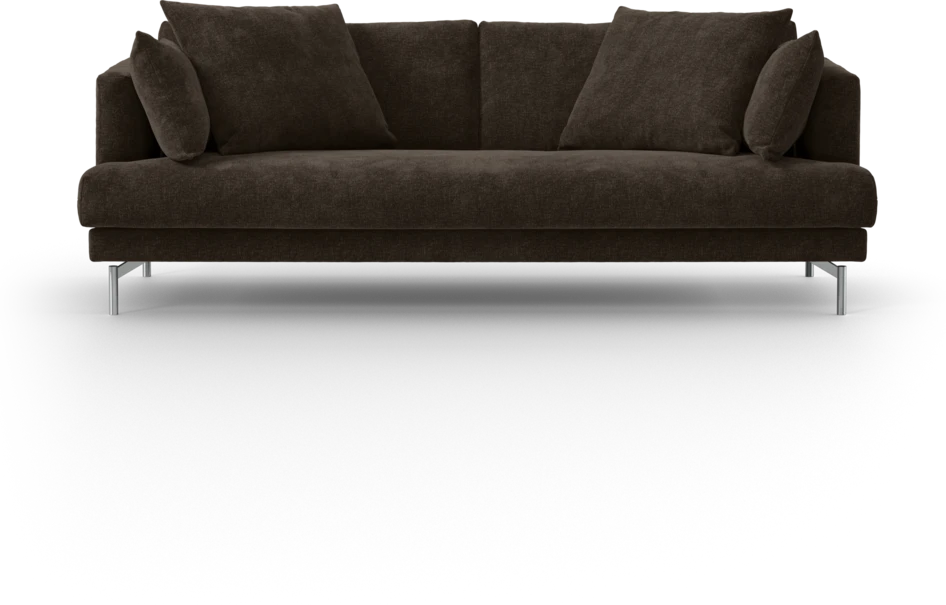 Harper - 3-sits soffa, hel dyna - Brun