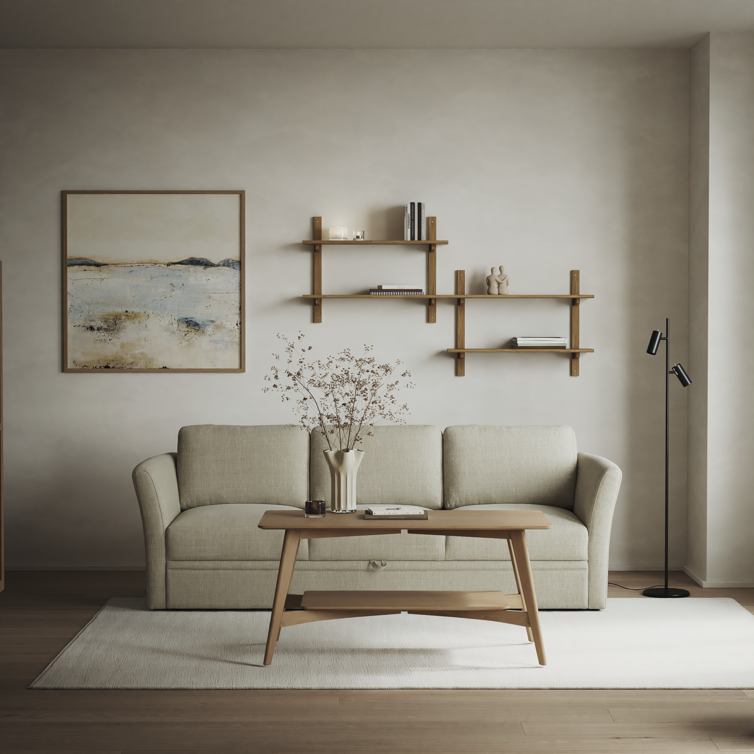 Öland - Bäddsoffa 3-sits, längsbäddad - inspiration