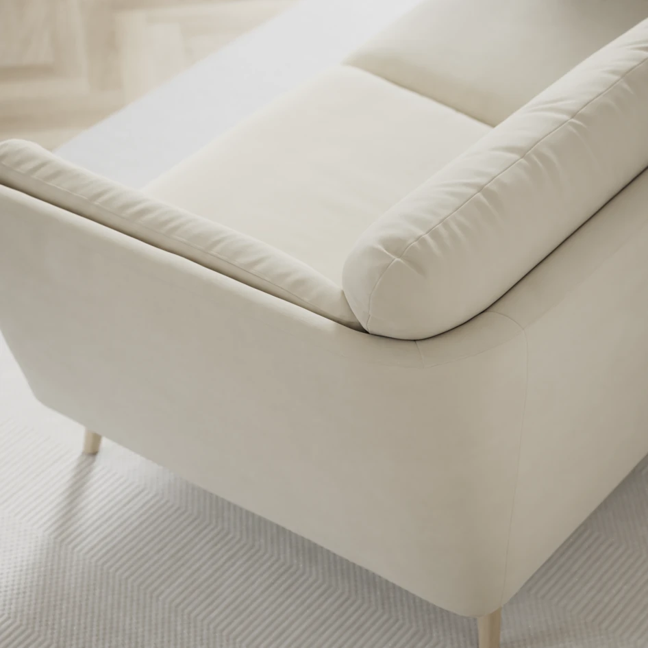 Madison Lux - Hörnsoffa 2+3-sits, hörn 2 - Vit