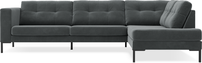 Rio - 3-sits soffa med divan höger - Grå