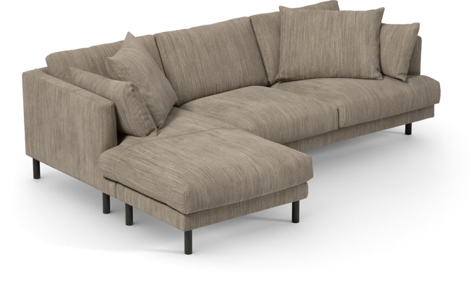 Harper - 4-sits med schäslong vänster - Beige