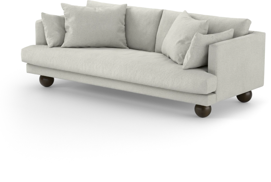 Harper - 3-sits soffa, hel dyna - Vit