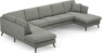 Eden - 3-sits soffa med divan vänster och schäslong höger - Grå