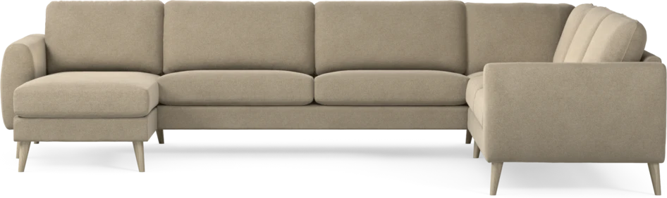 Bridge - Hörnsoffa, 3+2-sits med schäslong vänster - Beige