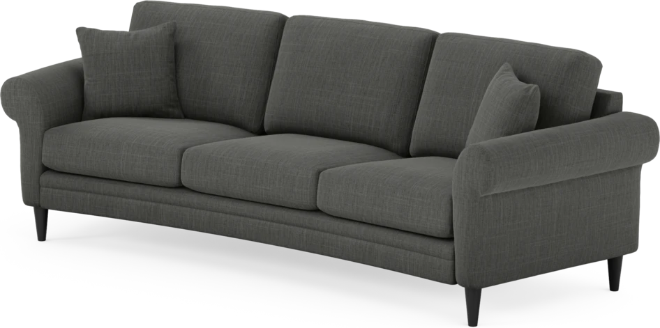 Eden - 3-sits soffa svängd - Grå