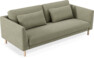 Willow - 3-sits soffa, hel dyna, fast klädsel - Grön