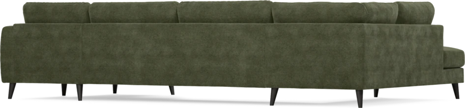 Bridge - 3-sits soffa med divan vänster och schäslong höger - Grön