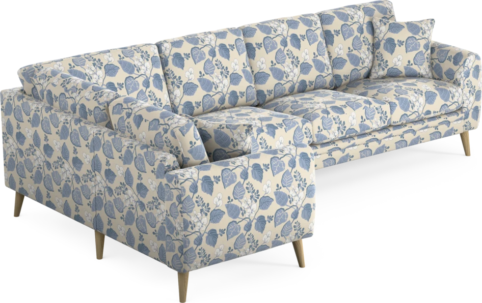 Eden - Hörnsoffa, 1+3-sits - Flerfärgad