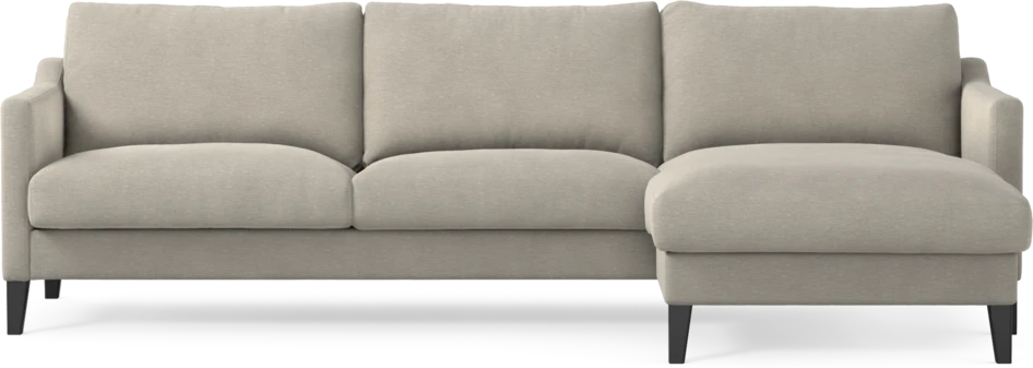 Winston - 3-sits soffa med schäslong, vändbar - Grå