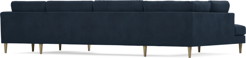 Bridge - 3-sits soffa med divan vänster och schäslong höger - Blå