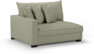 Rossi - 2-sits med armstöd vänster - Beige