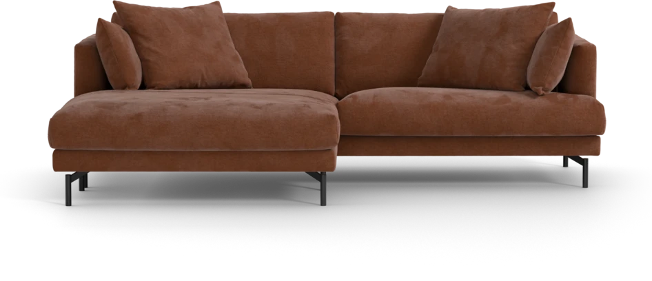 Harper - 4-sits med schäslong XL vänster - Orange