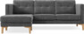 Rio - 3-sits soffa med schäslong vänster - Grå